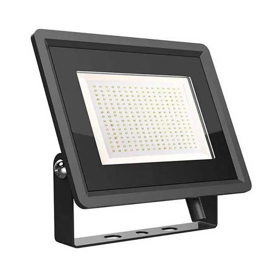 V-Tac Vt-49204 Faro Led Floodlight 200w Smd 88lm/w 110° Bianco Naturale 4000k Slim Alluminio Nero Ip65 - Sku 6733