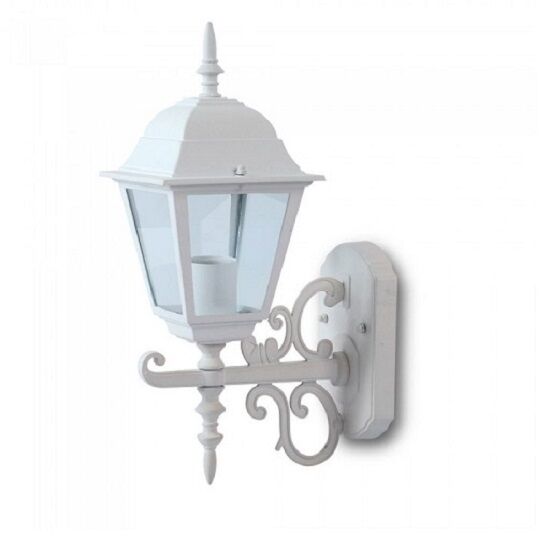 V-Tac Vt-760 Portalampada Lanterna Small Facing Up Alluminio Ip44 Bianco E27 - Sku 7520