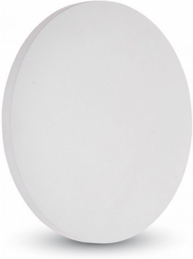 V-Tac Vt-743 Lampada Led Da Muro Rotonda 8w Applique Da Esterno Alluminio 160lm/w Colore Bianco Luce 4000k Ip65 - Sku 217527