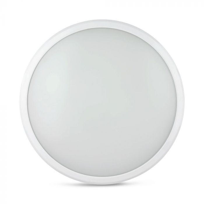 V-Tac Pro Vt-12ss Plafoniera Led 12w Chip Samsung Circolare Corpo Slim Sensore Microonde Ip65 6400k - Sku 938