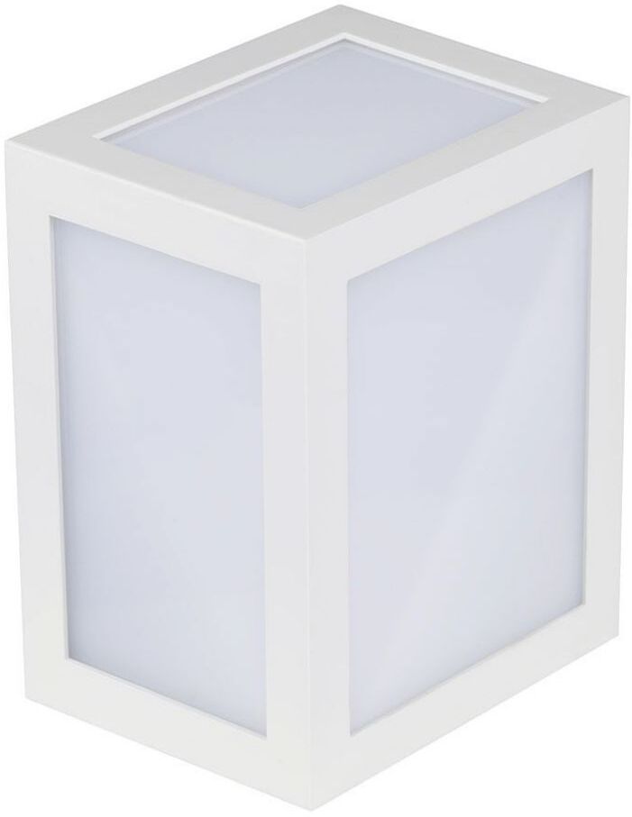 V-Tac Vt-822 Lampada Applique Led Da Parete12w Forma Lanterna Cubo Luce Bianco Caldo 3000k Ip65 - Sku 218334