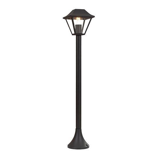 V-Tac Vt-845 Portalampada Da Giardino Lanterna In Alluminio Nero Fissaggio A Terra 95cm Ip44 1xe27 - Sku 8687