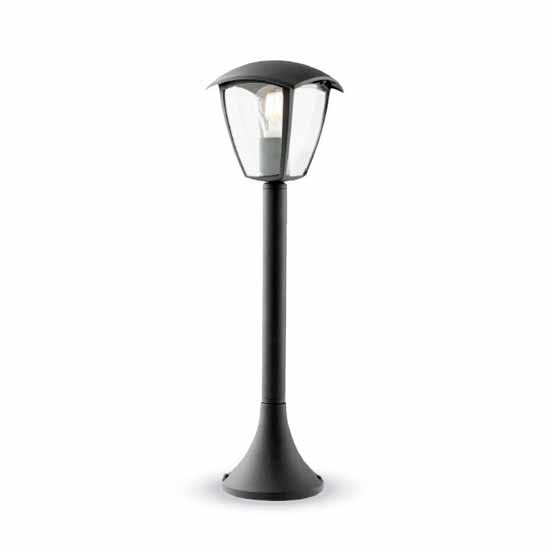 V-Tac Portalampada Lanterna Alluminio Da Terra 600mm Ip65 E27 Mod. Vt- 736 Sku 7059 Nero