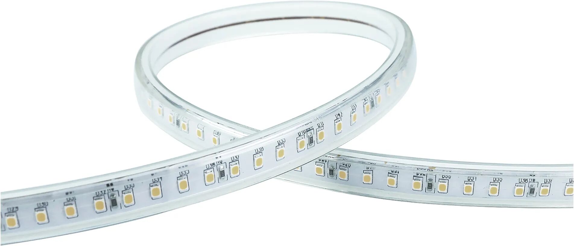 Tecnomat STRIP LED REXER DA ESTERNO 220V 5m 7W/m=35W 850 lumen/m 3000K LUCE CALDA IP65