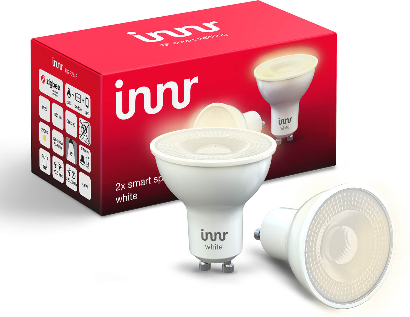 Innr Smart lamp GU10 - warmwit - Zigbee 3.0 (2-pack)