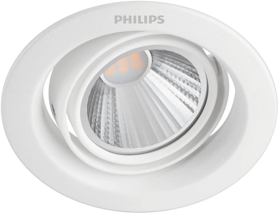 Philips Pomeron - inbouwspot - warmt tot koel wit licht - wit (3-pack)