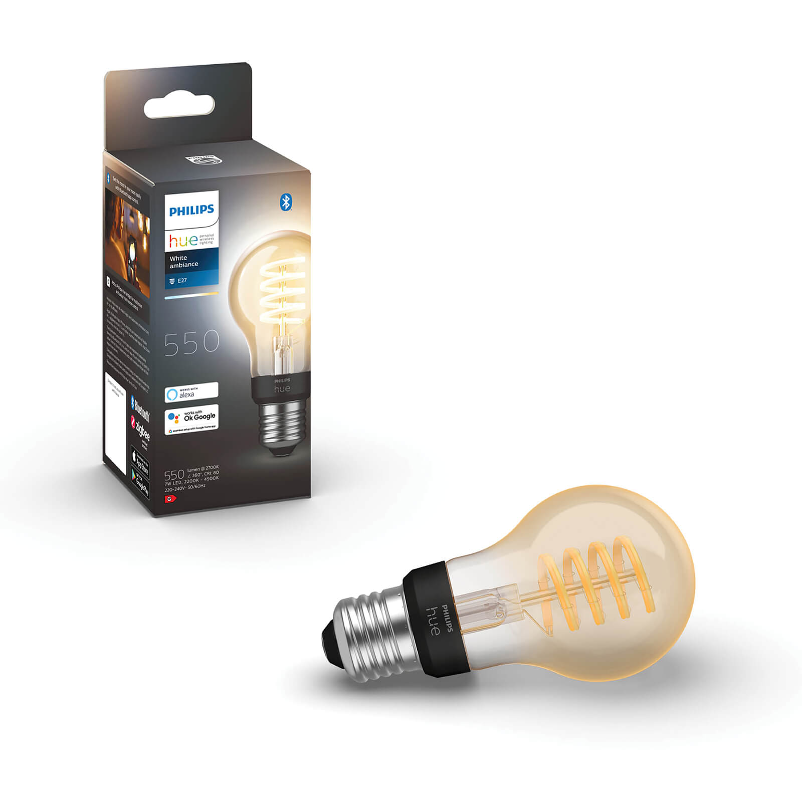 Philips Hue Filament standaardvorm - White Ambiance - A60/E27 30142900