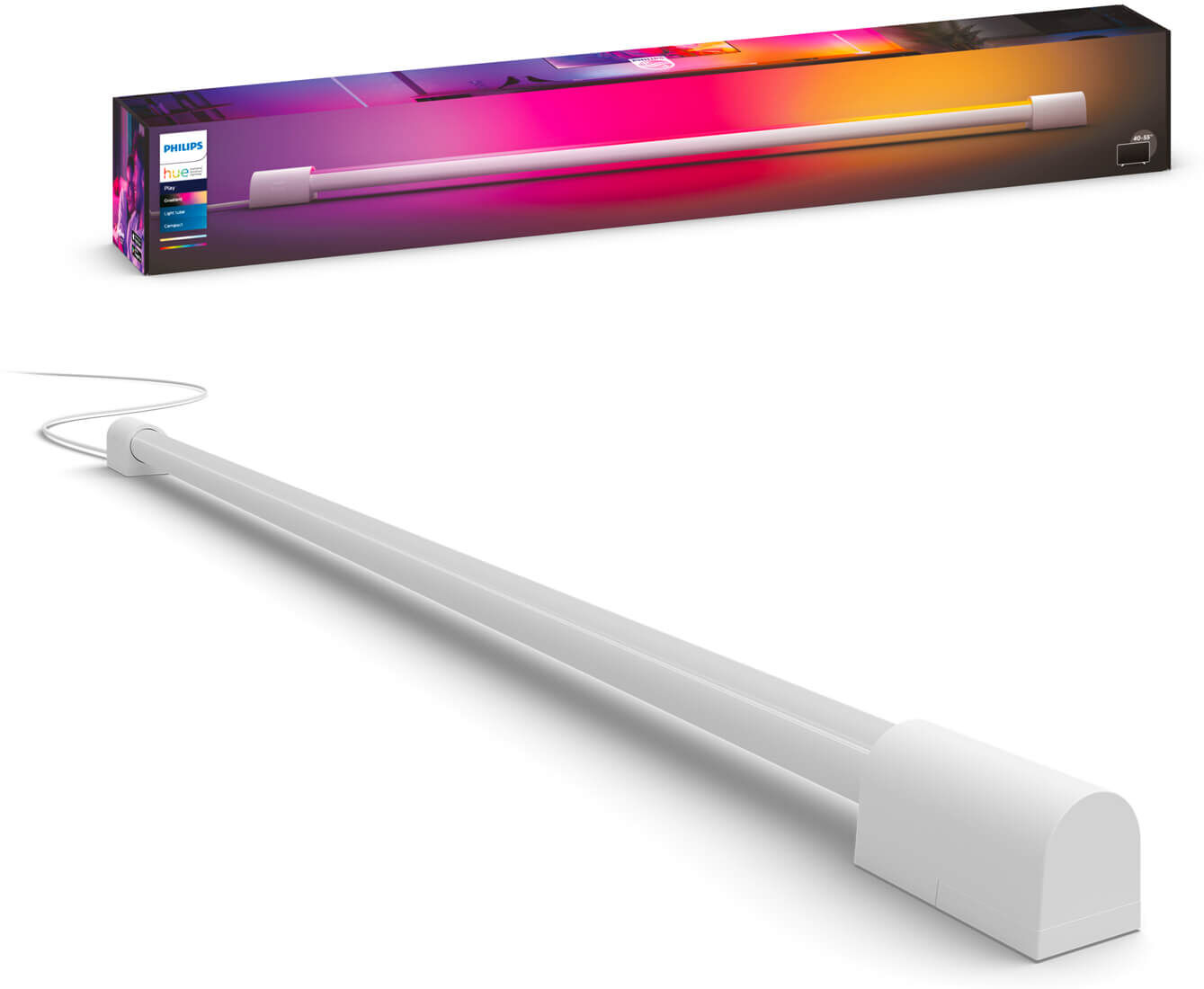 Philips Hue Play - Gradient Light Tube - White & Color - wit klein