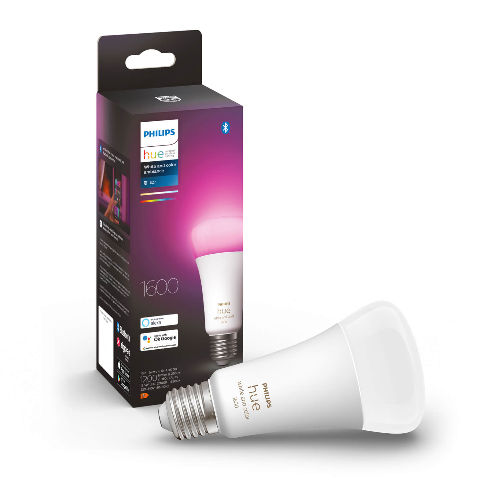 Philips Hue losse lampen - White & Color - E27 - 1600 Lumen
