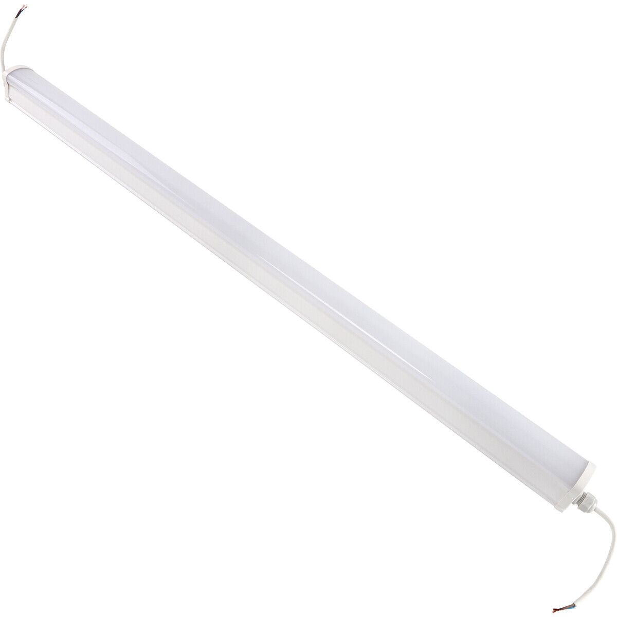 BES LED LED Balk - Aigi Haras - 40W - Waterdicht IP65 - Helder/Koud Wit 6500K - Mat Wit - Kunststof - 120cm