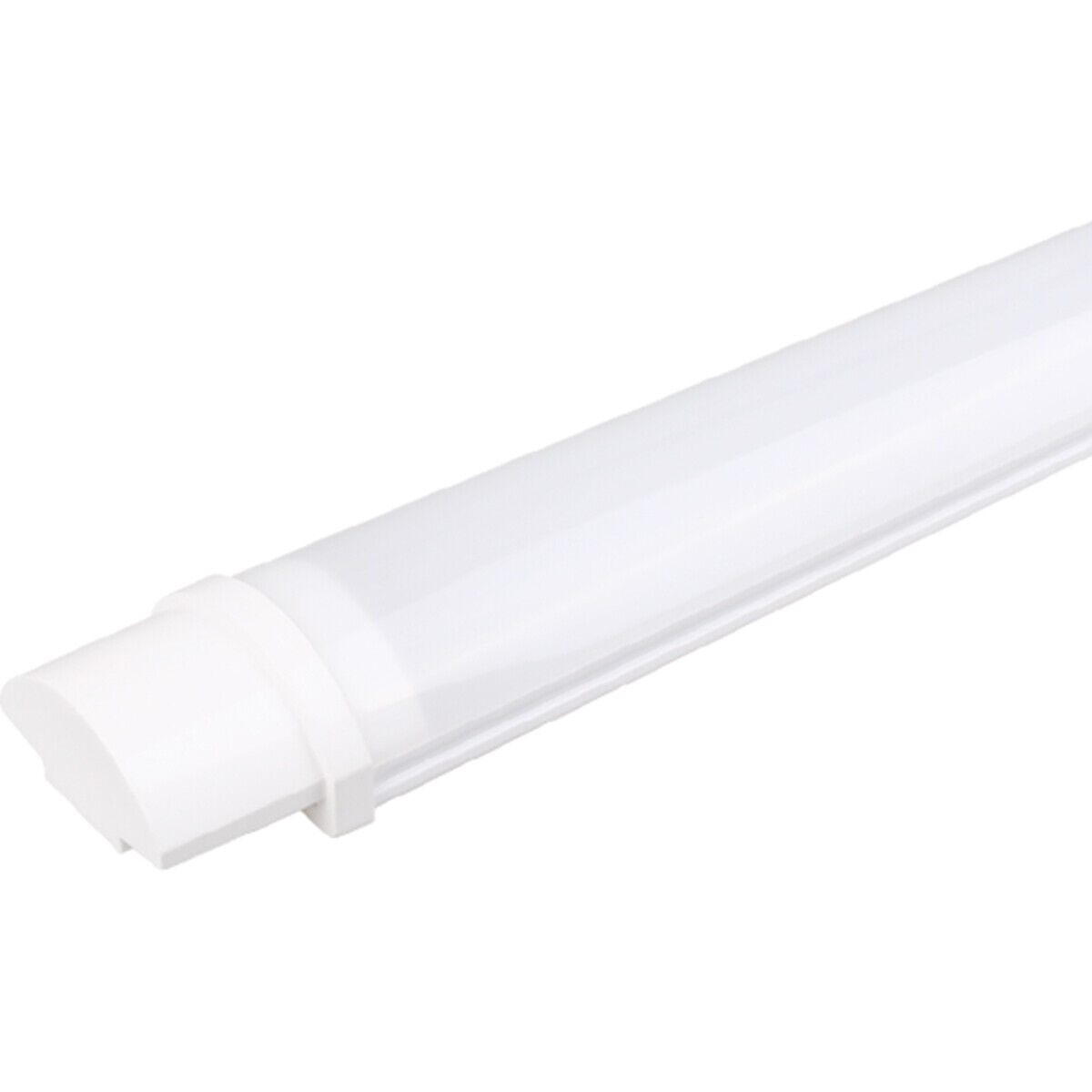 BES LED LED Balk - Aigi Tynom - 40W - Waterdicht IP65 - Warm Wit 3000K - Mat Wit - Kunststof - 120cm