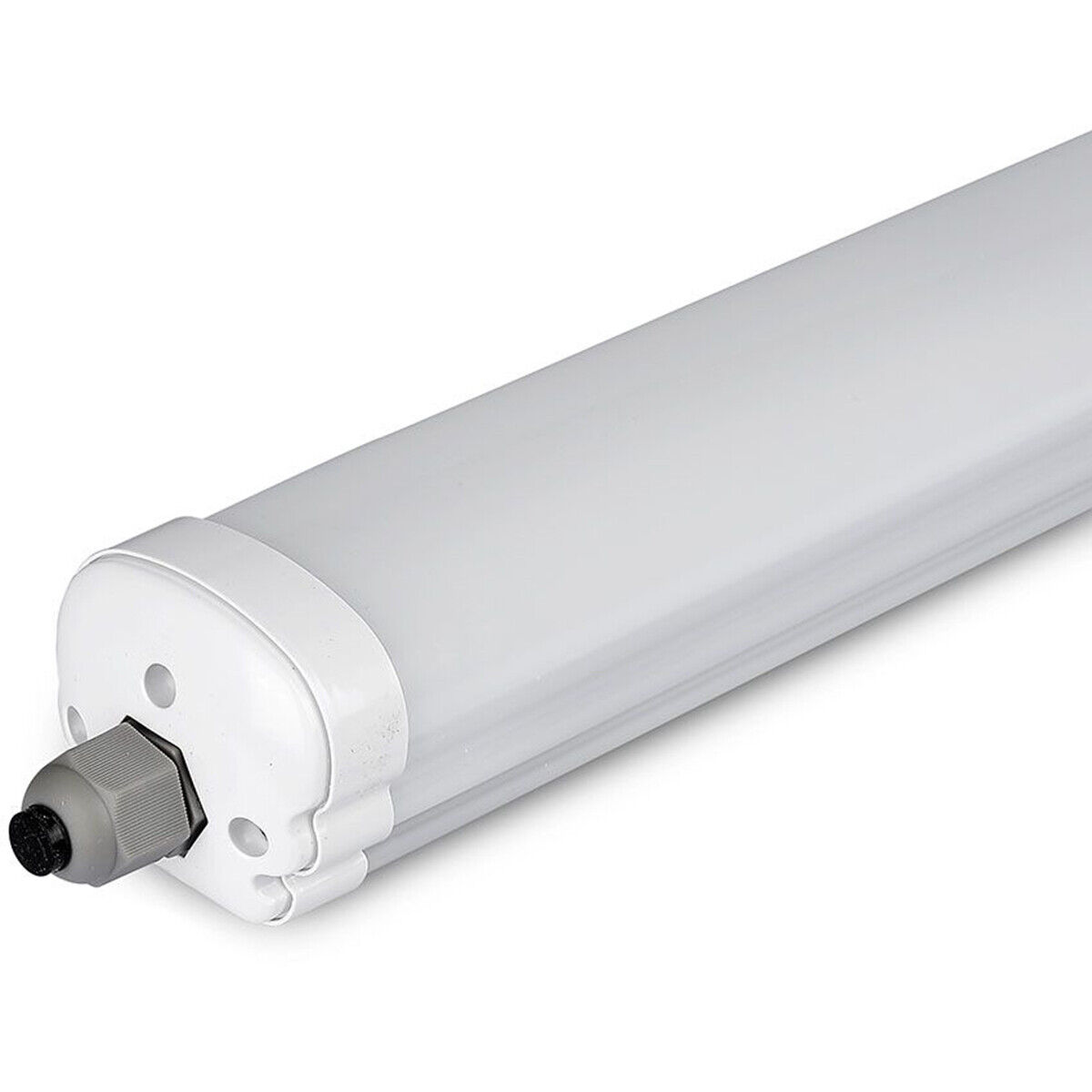 BES LED LED Balk - Viron Bunton - 48W - Waterdicht IP65 - Natuurlijk Wit 4000K - Mat Wit - Kunststof - 150cm