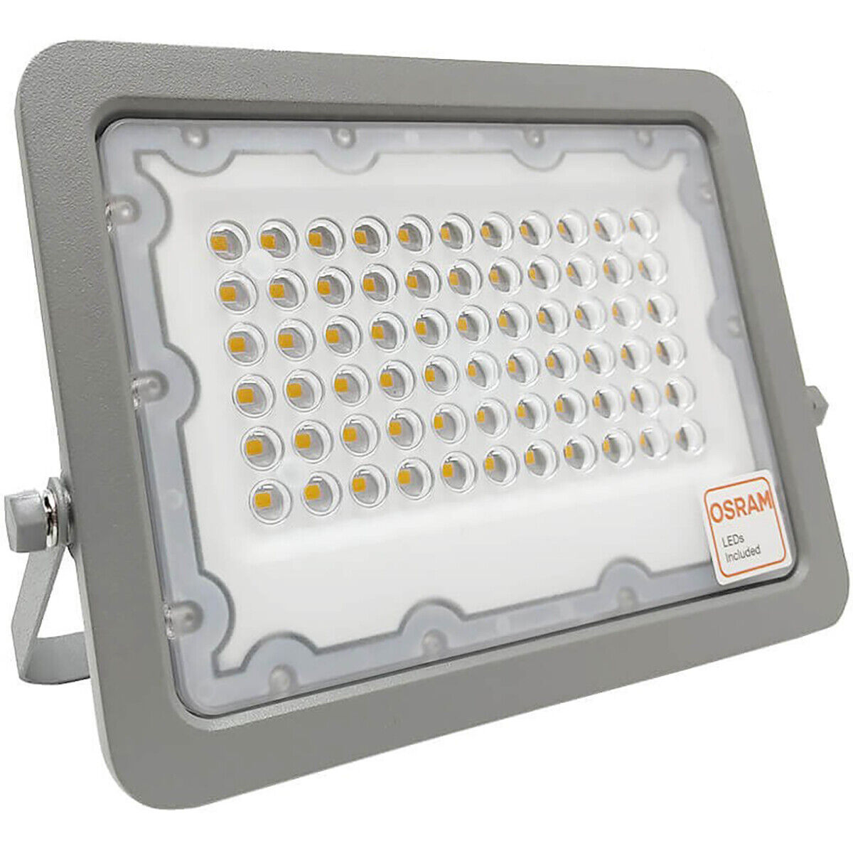 BES LED LED Bouwlamp - Facto Dary - 50 Watt - LED Schijnwerper - Helder/Koud Wit 6000K - Waterdicht IP65 - 120LM/W - Flikkervrij - OSRAM LEDs