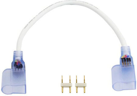 Groenovatie LED Neon Enkelkleurig Connector, 2-Aderig, Soldeervrij