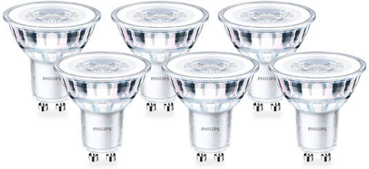 Philips CorePro LEDspot 4-35W GU10 36D Extra Warm Wit Dimbaar 6-Pack