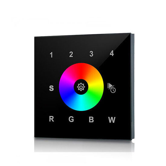Groenovatie LED Touch RF RGBW Controller 230V, Wand, Zwart, Pro