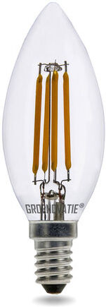 Groenovatie E14 LED Filament Kaarslamp 4W Extra Warm Wit Dimbaar