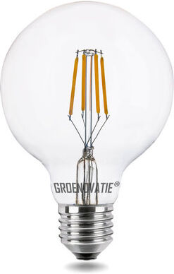 Groenovatie E27 LED Filament Globelamp 4W Warm Wit Dimbaar