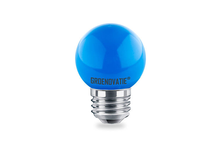 Groenovatie E27 LED Lamp G45 1.5W Blauw