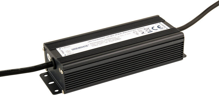 Groenovatie LED Transformator 12V, Max. 60 Watt, Waterdicht IP67, Dimbaar