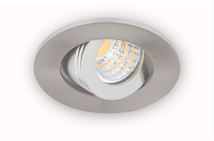 Groenovatie LED inbouwspots 3W, Rond, Kantelbaar, Aluminium, Dimbaar