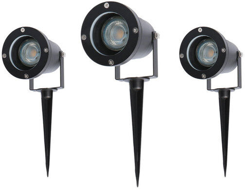 Groenovatie Prikspot Tuinverlichting, Waterdicht IP65, GU10 Fitting, 3-Pack