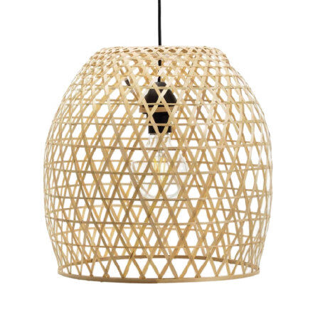 Groenovatie Bamboe Hanglamp, Handgemaakt, Naturel, ⌀40 cm