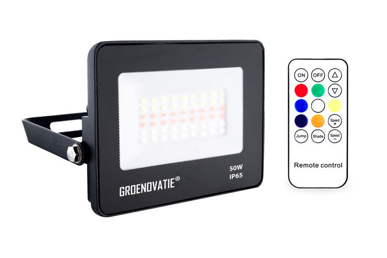 Groenovatie LED Breedstraler 50W Waterdicht IP65 RGB
