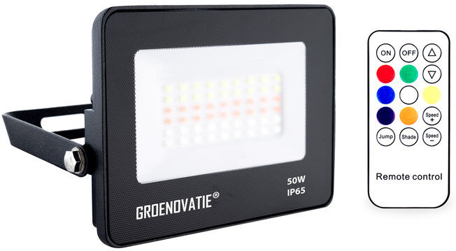 Groenovatie LED Breedstraler 50W Waterdicht IP65 RGB