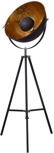 Groenovatie Nice Industrieel Design Tripod Vloerlamp Goud Zwart