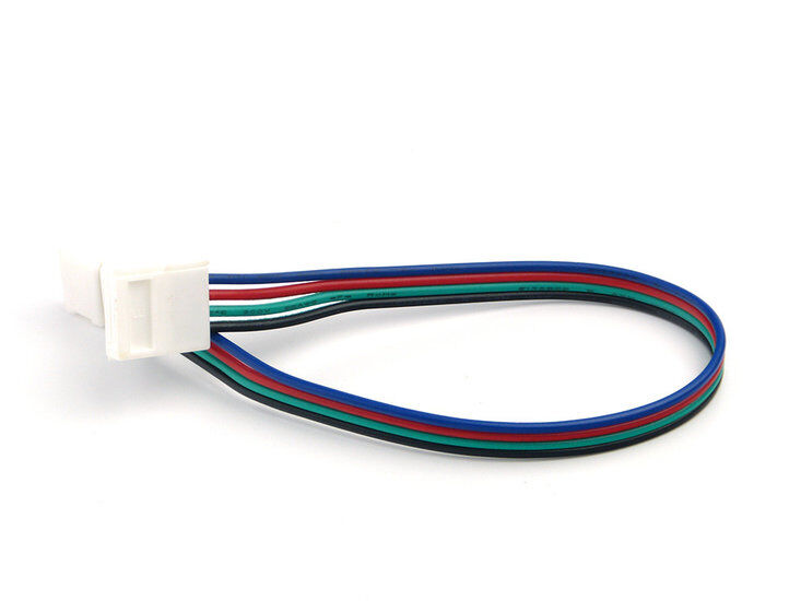 Groenovatie LED Strip RGB Klik Connector Waterdicht IP65, 4-Aderig, Soldeervrij