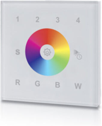 Groenovatie LED Touch RF&Wifi; RGBW Controller 230V, Wand, Wit, Pro