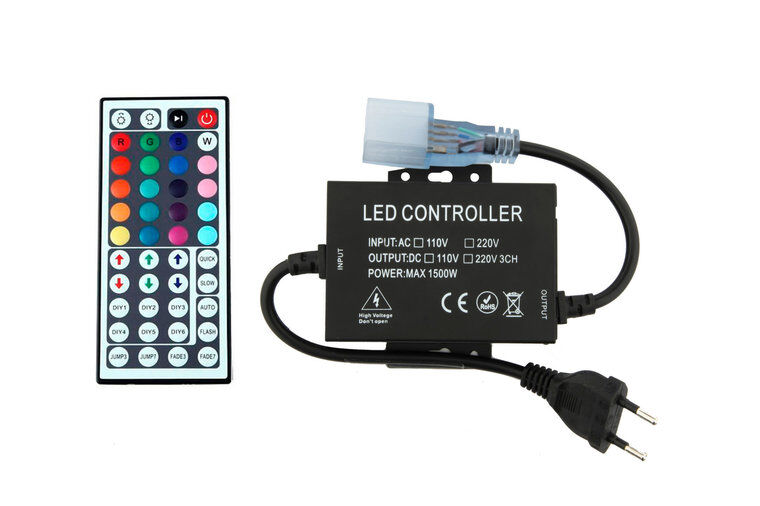 Groenovatie LED Neon Flex RGB Controller Aansluitstekker Met Afstandsbediening