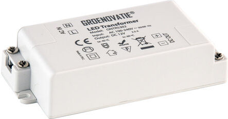 Groenovatie LED Transformator 12V, Max. 30 Watt