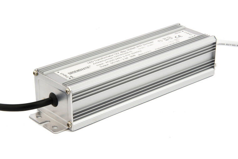 Groenovatie LED Transformator 24V, Max. 50 Watt, Waterdicht IP67
