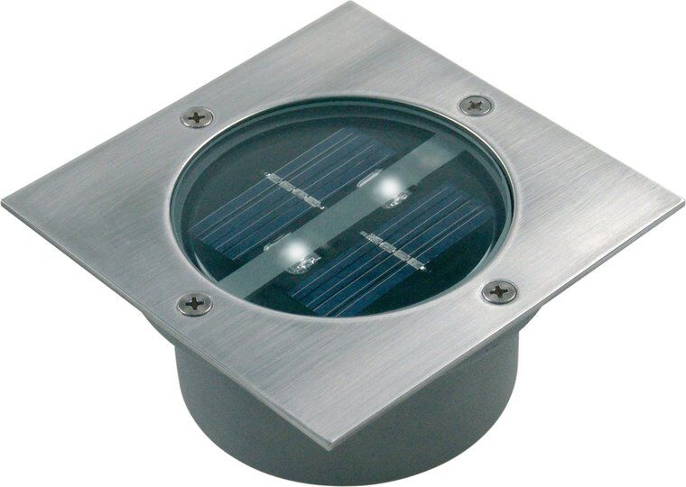 Ranex LED Solar Grondspot Tuinverlichting, Schemersensor, Waterdicht IP44, Warm Wit