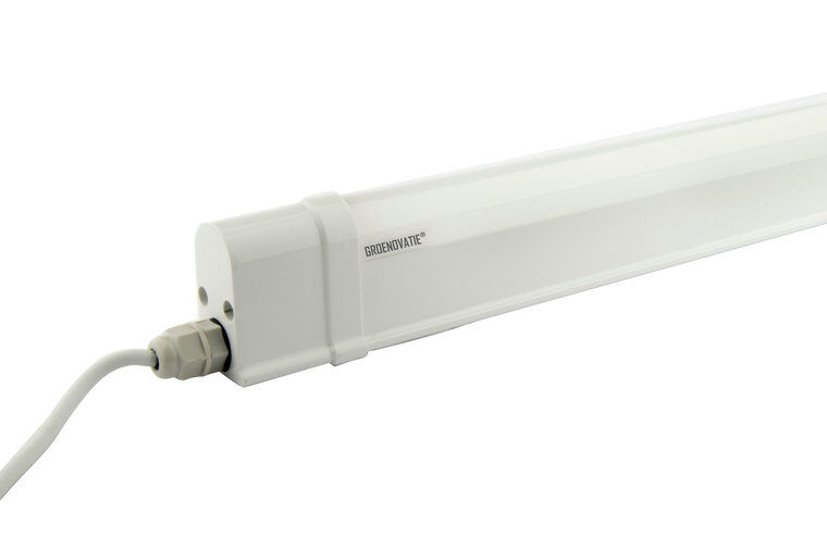 Groenovatie LED TL T5 Geintegreerd Armatuur, 12W, 90 cm, Warm Wit, Waterdicht