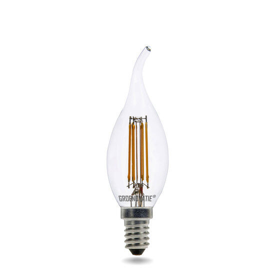 Groenovatie E14 LED Filament Kaarslamp Tip 4W Warm Wit Dimbaar