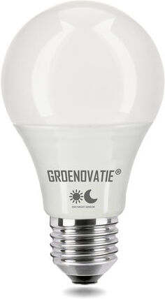 Groenovatie E27 LED Lamp 5W Warm Wit, Schemersensor