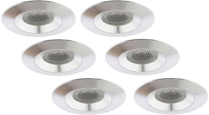 Groenovatie Inbouwspot LED 3W, Warm Wit, Rond, Waterdicht IP54, Aluminium, Dimbaar, 6-Pack