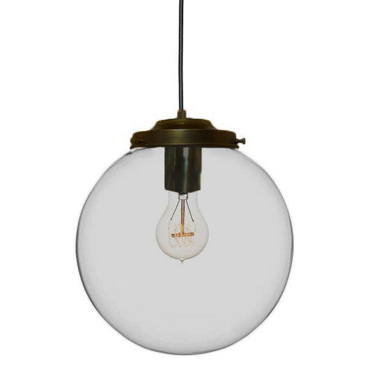 Groenovatie Metz Smoke Glazen Design Hanglamp, ⌀30x32cm, Zwart