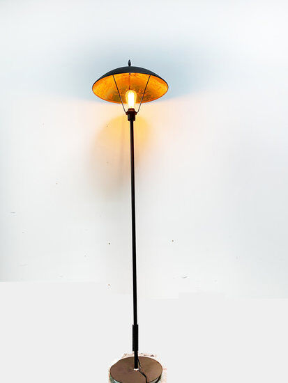 Groenovatie Nantes Industrieel Design Vloerlamp Goud Zwart