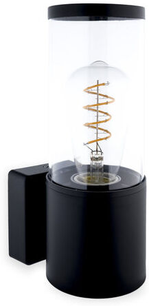 Groenovatie Wandlamp Rond, Modern Design, E27 Fitting, Spatdicht IP44, Zwart