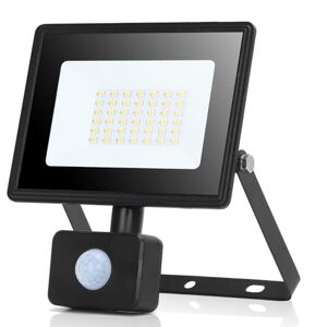 Aigostar 30 W LED-spot met bewegingsmelder, 3160 lm, zeer helder, voor buiten, IP65, waterdicht, 4000 K, natuurlijk wit, LED-projector, ideaal voor tuin, garage, terras enz.