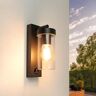 Ledvion Wandlamp met Senor Zwart, IP44, E27, Zwarte Wandlamp Buiten, LED Wandlamp Buiten, Wand lamp, Buitenlamp