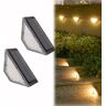 mbdz Curb Appeal Lights, Curb Appeal Lights voor trappen, Outdoor Solar Stair Lights weerbestendig, voor trappen, trappen, tuindecor,2Pcs