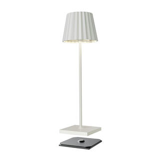 Sompex Oplaadebar design tafellamp, wit