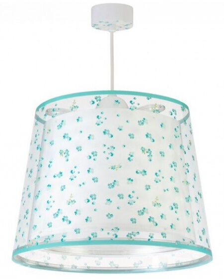 Starbright hanglamp Bloemen junior 65 x 24 cm wit/blauw - Wit,Blauw