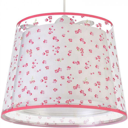 Starbright hanglamp Bloemen junior 65 x 24 cm wit/roze - Wit,Roze