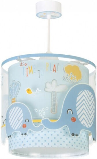 Starbright hanglamp Olifant junior 65 x 33 cm wit/blauw - Wit,Blauw